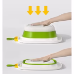 Lavoar Pliabil, Flippy, pentru Copii 1-8 Ani, Model Animat, din PP+TPE, 32x29x10 cm, Verde - imagine 4