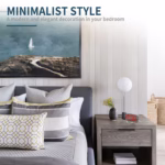 Ceas digital cu LED, Flippy, multifunctional, afisaj digital, alarma, 2 porturi USB de iesire, ecran tip oglinda, modern, 15.8 cm, alb - imagine 7