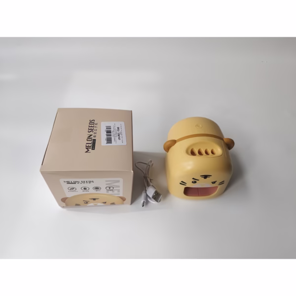 Mașină de Decojit Semințe, Flippy, Mini Deschizător, Model Tigru, Incarcare USB, 9.7x10x8.6 cm, Portocaliu - imagine 5