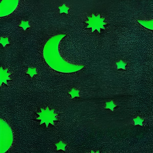 Patura Fosforescenta, Flippy, Moale, Pufoasa, Lumineaza in Intuneric, 1.5x2 m, Model Cer Instelat, Gri - imagine 5
