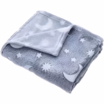 Patura Fosforescenta, Flippy, Moale, Pufoasa, Lumineaza in Intuneric, 1.5x2 m, Model Cer Instelat, Gri - imagine 9