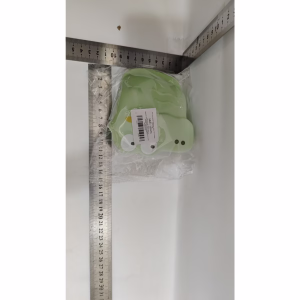 Manusa din Silicon pentru Cuptor, Flippy, Anti-Alunecare, pentru Capace, Oale, Tigai, de Uz Casnic, Rezistent la Temperaturi Inalte, Model Animat, 10x12 cm, Verde - imagine 3