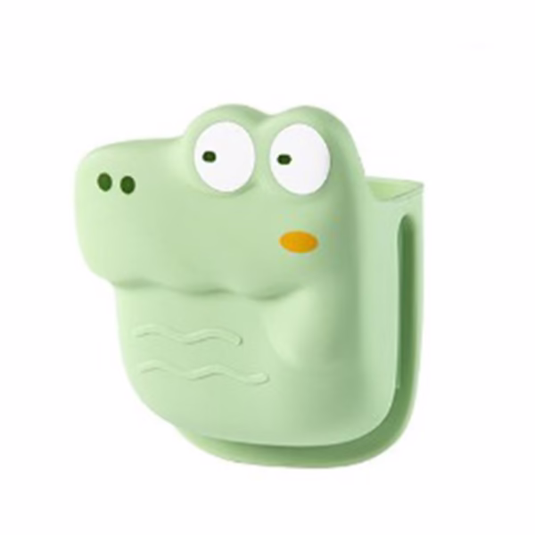Manusa din Silicon pentru Cuptor, Flippy, Anti-Alunecare, pentru Capace, Oale, Tigai, de Uz Casnic, Rezistent la Temperaturi Inalte, Model Animat, 10x12 cm, Verde - imagine 1