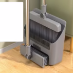 Matura Perie si Faras cu Coada Flippy, Set 3 in 1, cu Dinti de Pieptene pentru Curatare Matura, rotativ, pliabil, detasabil, Otel inoxidabil si Polipropilena, Gri inchis - imagine 2