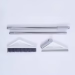 Matura Telescopica, Flippy, cu Doua Capete - Perie/Racleta 23 cm, Lungime 110 cm, din Plastic/Otel/Silicon, Gri - imagine 5