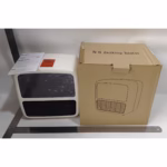 Mini Aeroterma Portabila, Flippy, Display LCD, Flacara Tip Semineu, 1500W, 2 Trepte, Oprire Automata, 22 x 22 x 15 cm, Alb - imagine 4