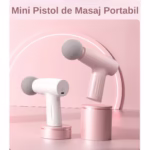 Mini Aparat de Masaj, Flippy, Tip Pistol, Incarcare USB Tip C, Portabil, Pentru Relaxare Musculara, Autonomie 120 Min, 3 Trepte de Viteza, Roz - imagine 11