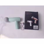 Mini Aparat de Masaj, Flippy, Tip Pistol, Incarcare USB Tip C, Portabil, Pentru Relaxare Musculara, Autonomie 120 Min, 3 Trepte de Viteza, Verde - imagine 2