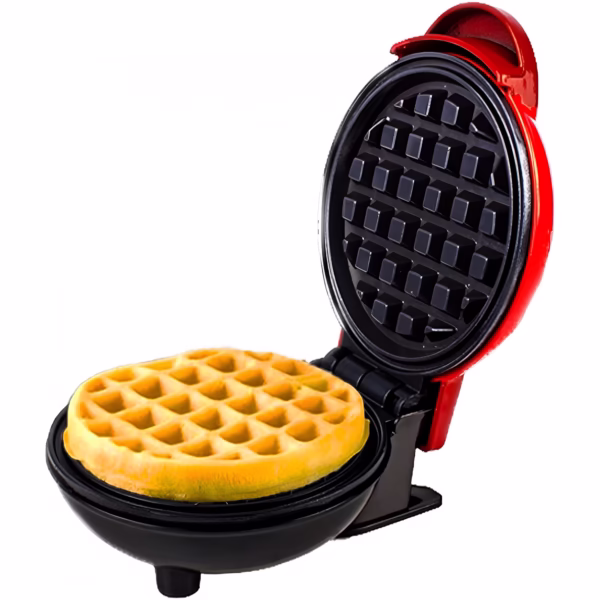 Mini Aparat de Vafe, Flippy, Multifunctional, Pentru Casa si Calatorii, Compact, Usor de Transportat si Depozitat, 18x14.5x9.3 cm, Rosu - imagine 1