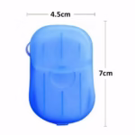 Mini Cutie de Sapun din Hartie, Flippy, de Unica Folosinta, Portabila, Potrivit pentru Calatorii, 20 buc, Albastru - imagine 7