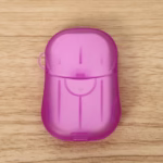 Mini Cutie de Sapun din Hartie, Flippy, de Unica Folosinta, Portabila, Potrivit pentru Calatorii, 20 buc, Roz - imagine 2