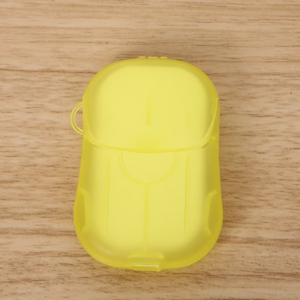 Mini Cutie de Sapun din Hartie, Flippy, de Unica Folosinta, Portabila, Potrivit pentru Calatorii, 20 foite, Galben - imagine 8