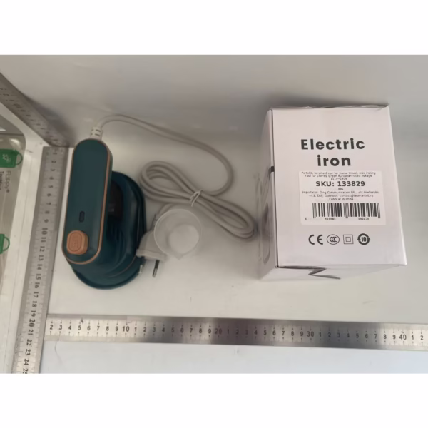 Mini Fier de Calcat, Flippy, Pliabil si Portabil, Calcare Verticala/Orizonala, cu Abur, 50 ml, 40W, 10.5 x 12 cm, Verde - imagine 7