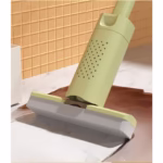 Mini Mop, Flippy, Pentru Uz Casnic, Sistem Autostoarcere, Portabil, Mop cu Burete, Rotire 180°,15 x 27.5 cm, Verde - imagine 5