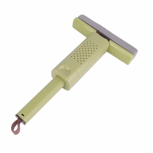 Mini Mop, Flippy, Pentru Uz Casnic, Sistem Autostoarcere, Portabil, Mop cu Burete, Rotire 180°,15 x 27.5 cm, Verde - imagine 11