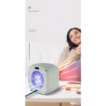 Mini radiator electric portabil Flippy, 800 W, 2 trepte, 150x120x175 mm, verde - imagine 5