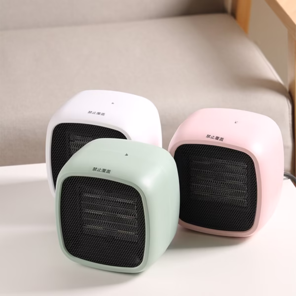 Mini radiator electric portabil Flippy, 800 W, 2 trepte, 150x120x175 mm, verde - imagine 7