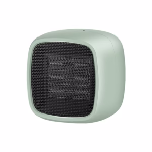 Mini radiator electric portabil Flippy, 800 W, 2 trepte, 150x120x175 mm, verde
