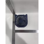 Mini ventilator pentru birou cu usb, Flippy, rotire 360 grade, 3 viteze, 13.5 x 12,8 cm, Albastru - imagine 6
