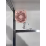 Mini ventilator pentru birou cu usb, Flippy, rotire 360 grade, 3 viteze, 13.5 x 12,8 cm, Roz - imagine 6