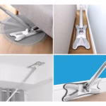 Mop Plat cu Laveta din Microfibra, Flippy, Pentru Uz Casnic, Sistem de Stoarcere X, Tija Telescopica 140 cm, Rotire 360°,38 x 140 cm, Verde - imagine 6