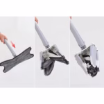 Mop Plat cu Laveta din Microfibra, Flippy, Pentru Uz Casnic, Sistem de Stoarcere X, Tija Telescopica 140 cm, Rotire 360°,38 x 140 cm, Verde - imagine 7