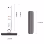 Mop de mana Flippy, mini-portabil, cu sistem de stoarcere, dispozitiv de curatat manual, cu burete absorbant, material PVA, multisuprafete si geamuri, 29.5 x 15.5 cm, alb - imagine 7