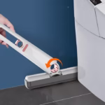 Mop de Mana Flippy, Mini-Portabil, cu Sistem de Stoarcere, Dispozitiv de Curatat Manual, cu Burete Absorbant, din PVA, 29.5 x 15.5 cm, 3 Rezerve, Alb - imagine 3
