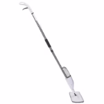Mop plat, Flippy, cu pulverizator, pentru uz casnic, plastic, rezerva de mop din microfibra, 125x40 cm, Alb/Mov - imagine 2