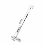 Mop plat, Flippy, cu pulverizator, pentru uz casnic, plastic, rezerva de mop din microfibra, 125x40 cm, Alb/Mov - imagine 6