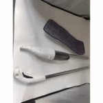 Mop plat, Flippy, cu pulverizator, pentru uz casnic, plastic, rezerva de mop din microfibra, 125x40 cm, Alb/Mov - imagine 9