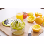 Storcator de Fructe 2 in 1, Flippy, cu Razatoare si Separator Ou, 14.8 x 8 x 13 cm, Verde - imagine 6