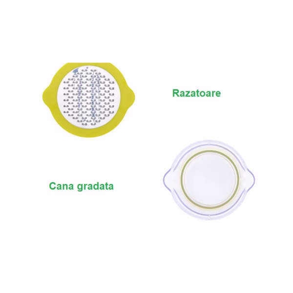 Storcator de Fructe 2 in 1, Flippy, cu Razatoare si Separator Ou, 14.8 x 8 x 13 cm, Verde - imagine 9