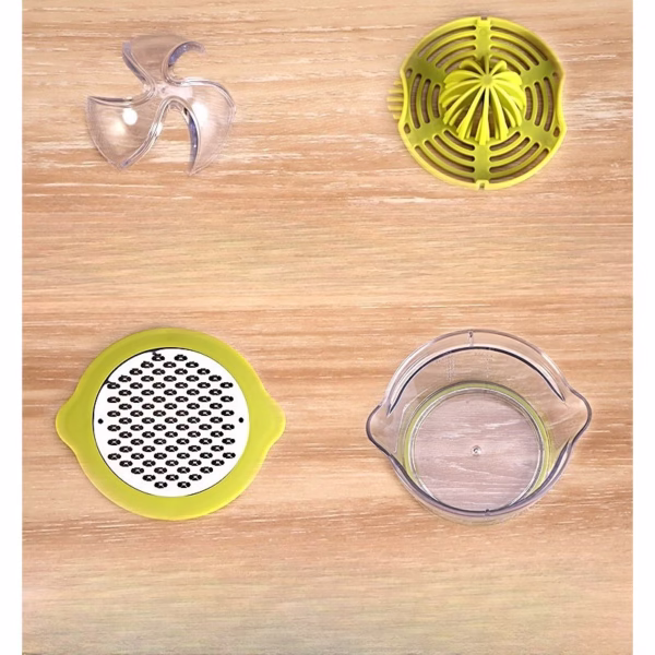 Storcator de Fructe 2 in 1, Flippy, cu Razatoare si Separator Ou, 14.8 x 8 x 13 cm, Verde - imagine 12