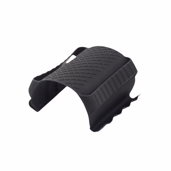 Suport de Silicon Multifunctional de Mana, Flippy, pentru Cuptor, Alimente Fierbinti, Carne, Izolare Termica, Anti-alunecare, 18x12x1.5 cm, Negru - imagine 1