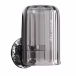Suport Multifunctional 2 in 1, Pahar si Suport pentru Periuta de Dinti, Flippy, Plastic, Dimensiune: 10.4 x 7.3 x 7.3 cm, Gri