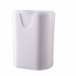 Feliator de Fructe si Legume, Flippy, din Plastic si Otel, Mecanic, Taiere 1.2 cm Grosime, 14 x 9.5 x 8 cm, Alb - imagine 2