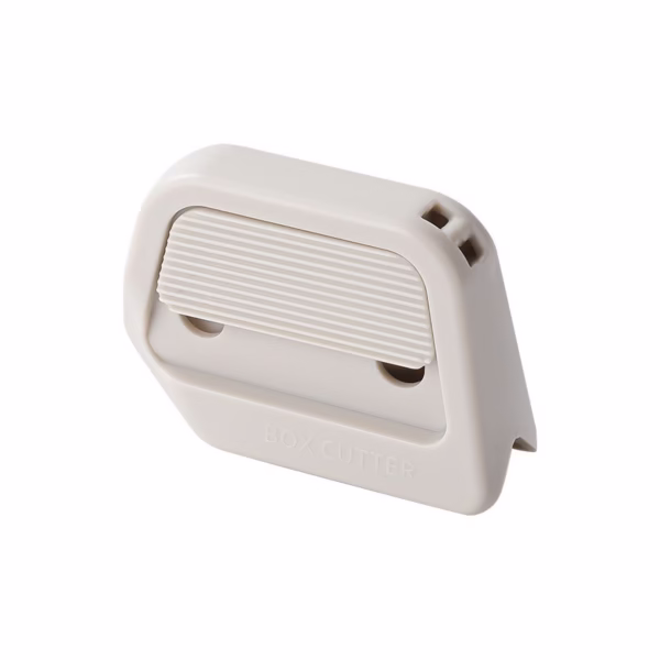 Cutter Portabil, Flippy, din ABS, Magnetic, Lama Ceramica, Autoretractabila, Universal, Alb - imagine 1