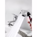 Set Extensie de Dus, Flippy, pentru Baterie Baie sau Bucatarie, 4 Piese, Filtru de Ioni Negativi, Furtun Flexibil de 1.5 Metri, Argintiu - imagine 10