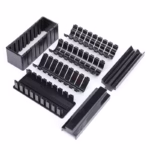 Aparat pentru Sushi, Flippy, Set 7 Accesorii pentru Sushi, Ofera 3 Forme de Design, Rotund, Triunghi, Inimioare, Negru - imagine 3