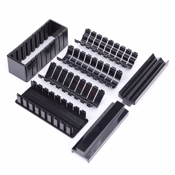 Aparat pentru Sushi, Flippy, Set 7 Accesorii pentru Sushi, Ofera 3 Forme de Design, Rotund, Triunghi, Inimioare, Negru - imagine 3