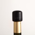 Capac de Etansare a Sticlei de Vin, Flippy, Rotativ, On-Off, Silicon, Reutilizabil, Usor de Depozitat si Folosit, 3.8 x 3.8 x 3.8 cm, Negru - imagine 5