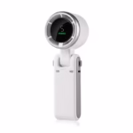 Mini Ventilator Portabil, Flippy, 5 Trepte de Viteza, Afisaj Digital, Incarcare USB, 5V, 2A, 5.95 x 5.2 x 17.2 cm, Alb