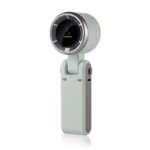 Mini Ventilator Portabil, Flippy, 5 Trepte de Viteza, Afisaj Digital, Incarcare USB, 5V, 2A, 5.95 x 5.2 x 17.2 cm, Verde
