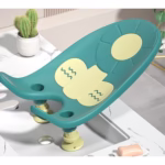 Suport de Baie Bebelusi, Flippy, 0-12 luni, Montare pe Chiuveta/Lavoar/Cada, Ventuze Antiderapante cu Intaltime Reglabila, 50 x 24 x 12.5 cm, Verde - imagine 6