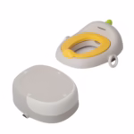 Olita pentru Copii, Flippy, 3 in 1, Detasabila, Inaltator, Reductor WC, cu Capac, 100 de Saci de Unica Folosinta, Gri - imagine 2
