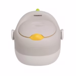 Olita pentru Copii, Flippy, 3 in 1, Detasabila, Inaltator, Reductor WC, cu Capac, 100 de Saci de Unica Folosinta, Gri - imagine 6