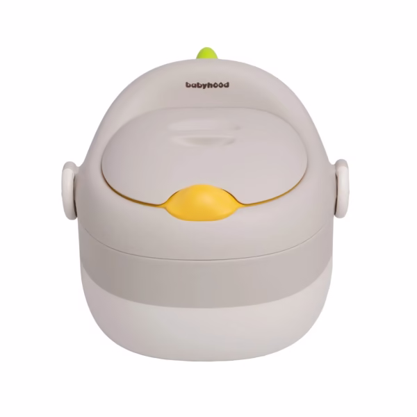 Olita pentru Copii, Flippy, 3 in 1, Detasabila, Inaltator, Reductor WC, cu Capac, 100 de Saci de Unica Folosinta, Gri - imagine 6
