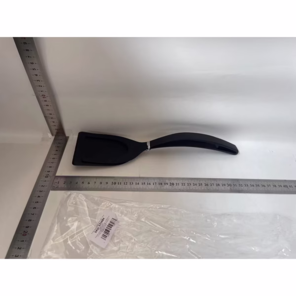 Spatula Multifunctionala tip Cleste, Flippy, Spatula Cleste pentru Gatit, Silicon PP, pentru Alimente, Carne, Paine, 31 x 8.5 cm Negru - imagine 2