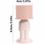 Opritor de Usa, Flippy, din Silicon, Model Magicial, cu Prindere de Perete, Anti-Coliziune, 4x 8.5 cm, Roz - imagine 4